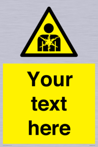 Custom Warning substance or mixture presenting a health hazard